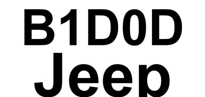 DTC B1D0D Jeep - Definição em inglês: Driver Mirror Vertical Position Sensor Input Circuit High Definição em Português: Circuito de entrada do sensor de posição vertical do espelho do motorista - Alta tensão