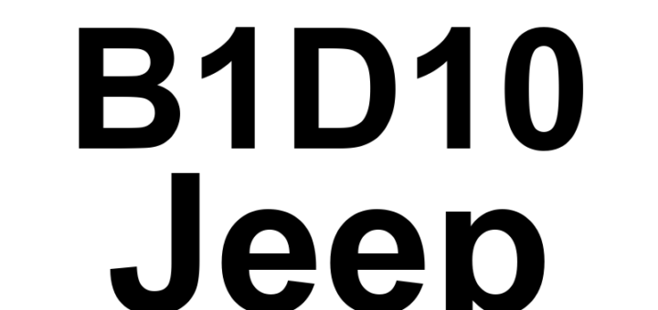 DTC B1D10 Jeep - Definição em inglês: Driver Mirror Horizontal Position Sensor Input Circuit High Definição em Português: Sensor de Posição Horizontal do Espelho do Motorista - Circuito de Entrada Alto