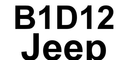 DTC B1D12 Jeep - Definição em inglês: Passenger Mirror Position Sensor Power Supply Circuit Low Definição em Português: Circuito de Alimentação do Sensor de Posição do Espelho do Passageiro - Tensão Baixa