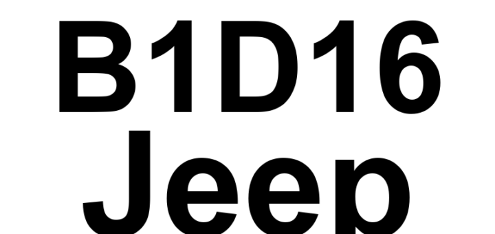 DTC B1D16 Jeep - Definição em inglês: Passenger Mirror Vertical Position Sensor Input Circuit High Definição em Português: Sensor de Posição Vertical do Espelho do Passageiro - Circuito de Entrada Alto