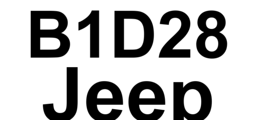 DTC B1D28 Jeep - Definição em inglês: Passenger Mirror Motor Common Control Circuit High Definição em Português: Circuito Comum de Controle do Motor do Espelho do Passageiro - Alta Voltagem
