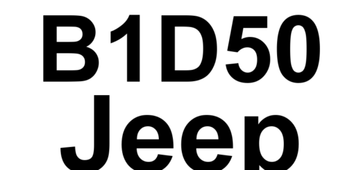 DTC B1D50 Jeep - Definição em inglês: Adjustable Pedal Inhibit Circuit High Definição em Português: Circuito do Pedal Ajustável - Sinal Alto