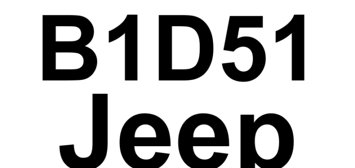 DTC B1D51 Jeep - Definição em inglês: Adjustable Pedal Inhibit Circuit Open Definição em Português: Circuito do Pedal Ajustável - Circuito Aberto