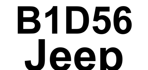 DTC B1D56 Jeep - Definição em inglês: Adjustable Pedal Sensor Circuit Low Definição em Português: Circuito do Sensor do Pedal Ajustável - Baixa Tensão