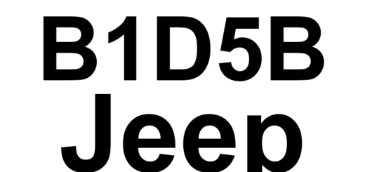 DTC B1D5B Jeep - Definição em inglês: Adjustable Pedal Switch Circuit Performance Definição em Português: Circuito do Interruptor do Pedal Ajustável - Desempenho Inadequado