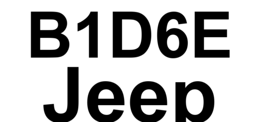 DTC B1D6E Jeep - Definição em inglês: Seat Horizontal Position Sensor Circuit High Definição em Português: Sensor de Posição Horizontal do Banco - Circuito com Tensão Alta