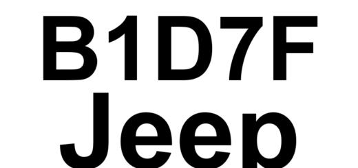 DTC B1D7F Jeep - Definição em inglês: Seat Front Vertical Motor Control Circuit Performance Definição em Português: Circuito de Controle do Motor de Ajuste Vertical do Banco Dianteiro - Desempenho insuficiente.