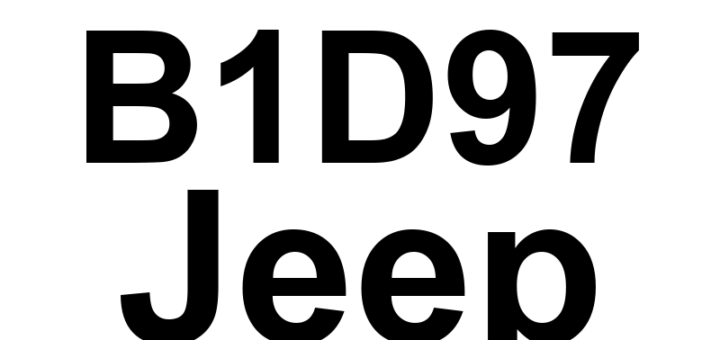 DTC B1D97 Jeep - Definição em inglês: Steering Column Tilt Motor Control Circuit Performance Definição em Português: Circuito de Controle do Motor de Inclinação da Coluna de Direção - Desempenho do Circuito