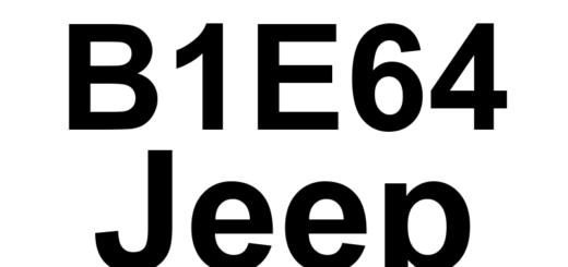 DTC B1E64 Jeep - Definição em inglês: Left Mirror Select Switch - Stuck Definição em Português: Interruptor de Seleção do Espelho Esquerdo - Travado