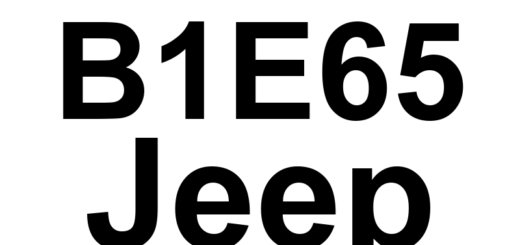 DTC B1E65 Jeep - Definição em inglês: Right Mirror Select Switch - Stuck Definição em Português: Interruptor de Seleção do Espelho Direito - Travado