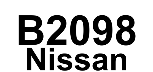 DTC B2098 Nissan - Definição em inglês: DTC Detection Logic (Ignition Relay On) Definição em Português: Lógica de Detecção do DTC (Relé de Ignição Ligado)