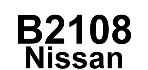 DTC B2108 Nissan - Definição em inglês: DTC Detection Logic (Steering Lock Relay On) Definição em Português: Lógica de Detecção do DTC (Relé de Travamento da Direção Ativado)