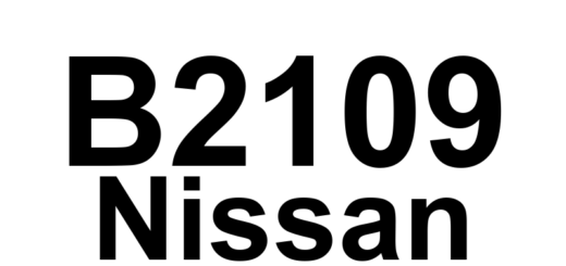 DTC B2109 Nissan - Definição em inglês: DTC Detection Logic (Steering Lock Relay Off) Definição em Português: Lógica de Detecção de DTC (Relé do Travamento de Direção Desligado)