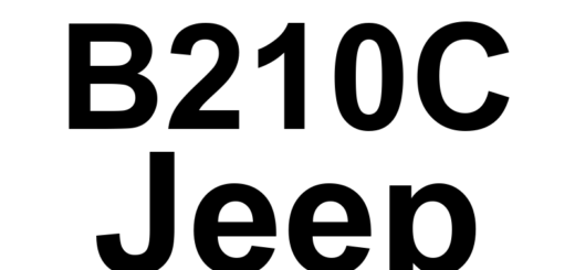 DTC B210C Jeep - Definição em inglês: Battery Voltage Input Definição em Português: Tensão da Bateria - Entrada