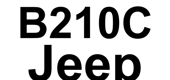 DTC B210C Jeep - Definição em inglês: Battery Voltage Input Definição em Português: Tensão da Bateria - Entrada