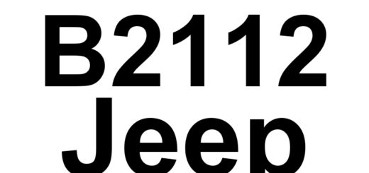 DTC B2112 Jeep - Definição em inglês: 5 Volt Supply Circuit Low Definição em Português: Circuito de Alimentação de 5 Volts - Baixa Tensão