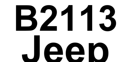 DTC B2113 Jeep - Definição em inglês: 5 Volt Supply Circuit High Definição em Português: Circuito de Alimentação de 5 Volts - Tensão Alta