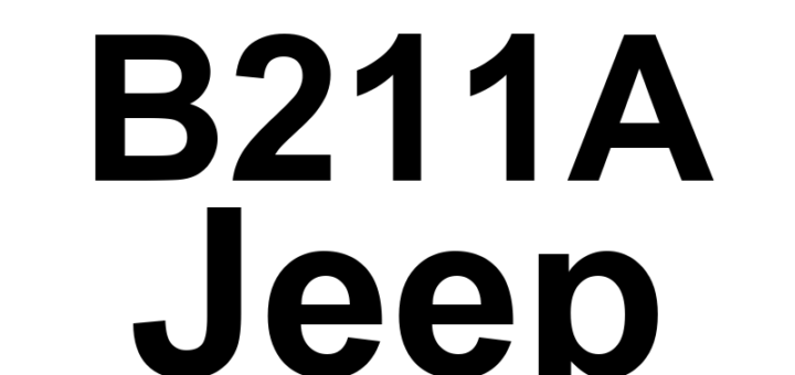 DTC B211A Jeep - Definição em inglês: Ignition Run/ACC/Spad Control Circuit Low Definição em Português: Circuito de Controle da Ignição/ACC/Spad - Tensão Baixa