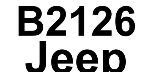 DTC B2126 Jeep - Definição em inglês: Sensor Supply Voltage Low Definição em Português: Tensão de Alimentação do Sensor - Baixa