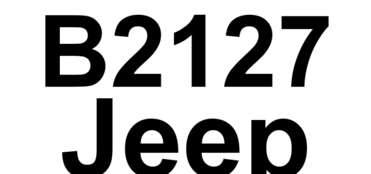 DTC B2127 Jeep - Definição em inglês: Sensor Supply Voltage High Definição em Português: Tensão de Alimentação do Sensor - Alta