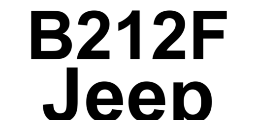 DTC B212F Jeep - Definição em inglês: Ignition Run/ACC Control Circuit Low Definição em Português: Circuito de Controle da Ignição em Posição Run/ACC - Tensão Baixa