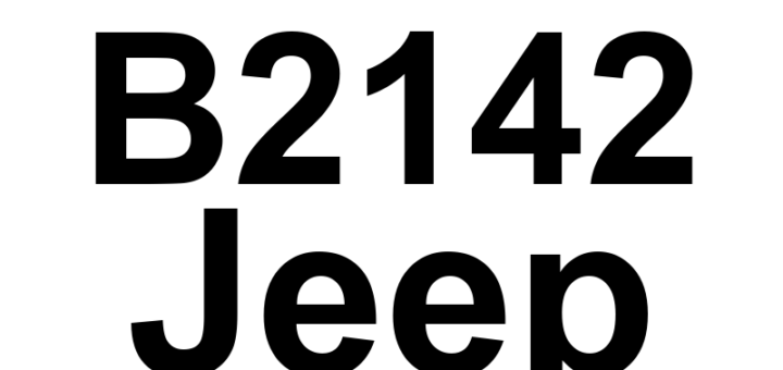 DTC B2142 Jeep - Definição em inglês: Ignition Off Draw (IOD) Fuse Not Present Definição em Português: Fusível de Dreno com Ignição Desligada (IOD) - Não Está Presente