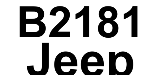 DTC B2181 Jeep - Definição em inglês: Heated Seat Module Power Supply Low Definição em Português: Módulo do Assento Aquecido - Alimentação de Energia Baixa