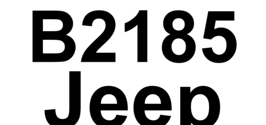 DTC B2185 Jeep - Definição em inglês: Ignition Unlock Run/Start Control Circuit High Definição em Português: Circuito de Controle de Destravação da Ignição para Run/Start - Alta tensão