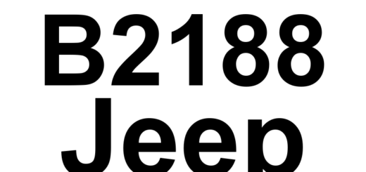 DTC B2188 Jeep - Definição em inglês: Ignition Start Control Circuit Low Definição em Português: Circuito de Controle da Ignição - Baixa Tensão