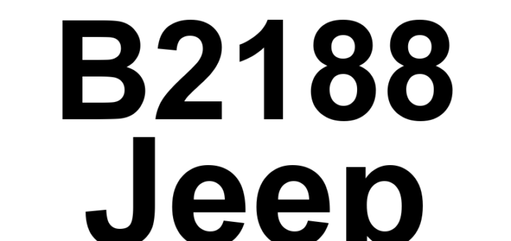 DTC B2188 Jeep - Definição em inglês: Ignition Start Control Circuit Low Definição em Português: Circuito de Controle da Ignição - Baixa Tensão