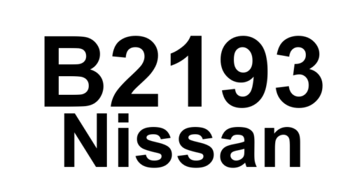 DTC B2193 Nissan - Definição em inglês: DTC Detection Logic (Chain of ECM-IMMU) Definição em Português: Lógica de Detecção de DTC (Cadeia de ECM-IMMU)