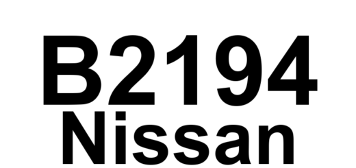 DTC B2194 Nissan - Definição em inglês: ID Discord - IMMU-I-KEY Definição em Português: Discordância de ID - IMMU-I-CHAVE