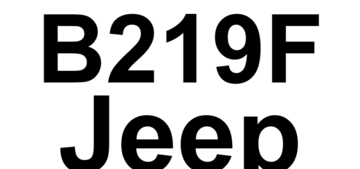 DTC B219F Jeep - Definição em inglês: Ignition Off Draw (IOD) Fuse Blown Definição em Português: Fusível IOD (Ignição Desligada) - Queimado