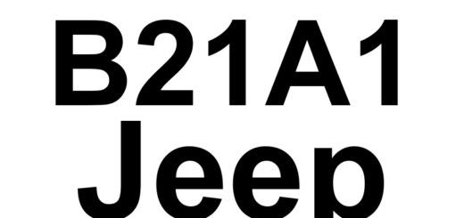 DTC B21A1 Jeep - Definição em inglês: ECU Reset/Recovery Occurred Definição em Português: ECU - Reinicialização/Recuperação Ocorrida