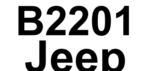 DTC B2201 Jeep - Definição em inglês: Calibration Mismatch Definição em Português: Incompatibilidade de Calibração