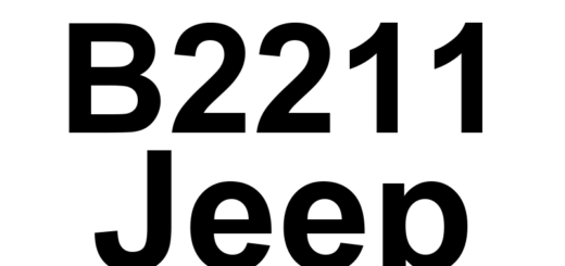 DTC B2211 Jeep - Definição em inglês: Light Rain Sensor Module Initialization Performance Definição em Português: Módulo do Sensor de Chuva Leve - Desempenho de Inicialização