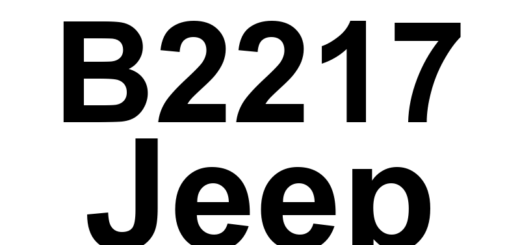 DTC B2217 Jeep - Definição em inglês: EVIC/EOM/CMTC Internal Definição em Português: EVIC/EOM/CMTC - Falha Interna