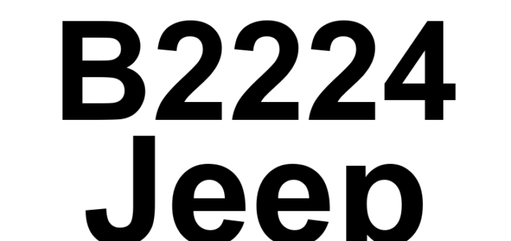 DTC B2224 Jeep - Definição em inglês: SKREEM Internal Definição em Português: Módulo SKREEM - Problema interno