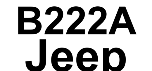 DTC B222A Jeep - Definição em inglês: Vehicle Line Mismatch Definição em Português: Incompatibilidade de Linha do Veículo