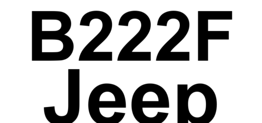 DTC B222F Jeep - Definição em inglês: Flash Write Performance Definição em Português: Desempenho de Escrita em Flash