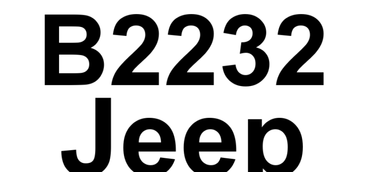 DTC B2232 Jeep - Definição em inglês: (PTS) Parktronics Internal Definição em Português: (PTS Parktronics - Falha Interna)