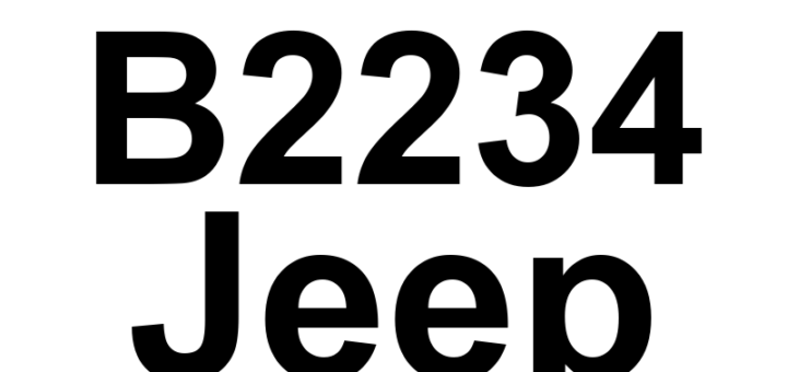 DTC B2234 Jeep - Definição em inglês: (PTS) Parktronics Rear Display Internal Definição em Português: (Display traseiro do Parktronics - Falha interna)