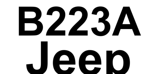 DTC B223A Jeep - Definição em inglês: Auto High Beam ECU Internal Definição em Português: ECU do Farol Alto Automático - Falha Interna