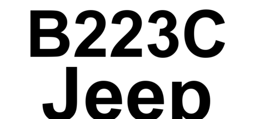 DTC B223C Jeep - Definição em inglês: Intrusion Transceiver Module Internal Definição em Português: Módulo Transceptor de Intrusão - Problema Interno