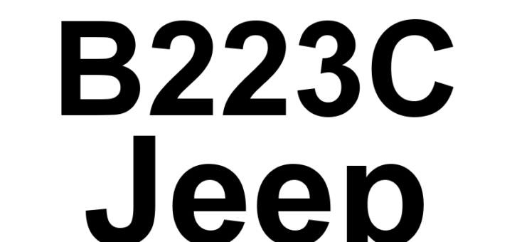 DTC B223C Jeep - Definição em inglês: Intrusion Transceiver Module Internal Definição em Português: Módulo Transceptor de Intrusão - Problema Interno