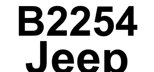 DTC B2254 Jeep - Definição em inglês: Column Lock Module Internal Definição em Português: Módulo de Travamento da Coluna - Problema Interno