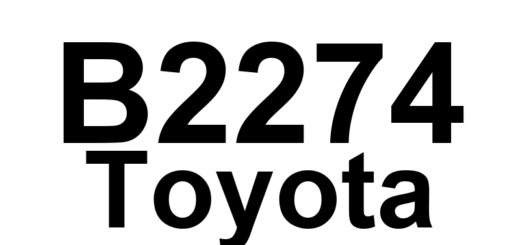DTC B2274 Toyota - Definição em inglês: ACC Monitor Malfunction Definição em Português: Mau funcionamento do monitor do ACC.