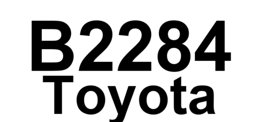 DTC B2284 Toyota - Definição em inglês: Brake Signal Malfunction Definição em Português: Sinal de Freio - Mau Funcionamento