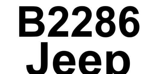 DTC B2286 Jeep - Definição em inglês: Calibration Not Learned/Lost Calibration Definição em Português: Calibração não aprendida/perda de calibração.
