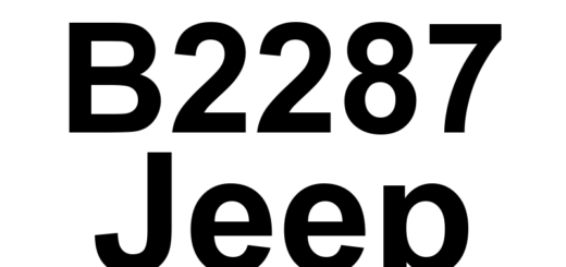 DTC B2287 Jeep - Definição em inglês: Satellite Video Receiver Internal Definição em Português: Receptor de Vídeo por Satélite - Problema Interno